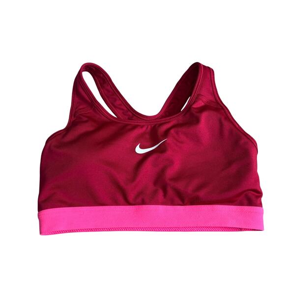 Nike Sports Bra Red Classic Logo Women's S - Picture 1 of 3